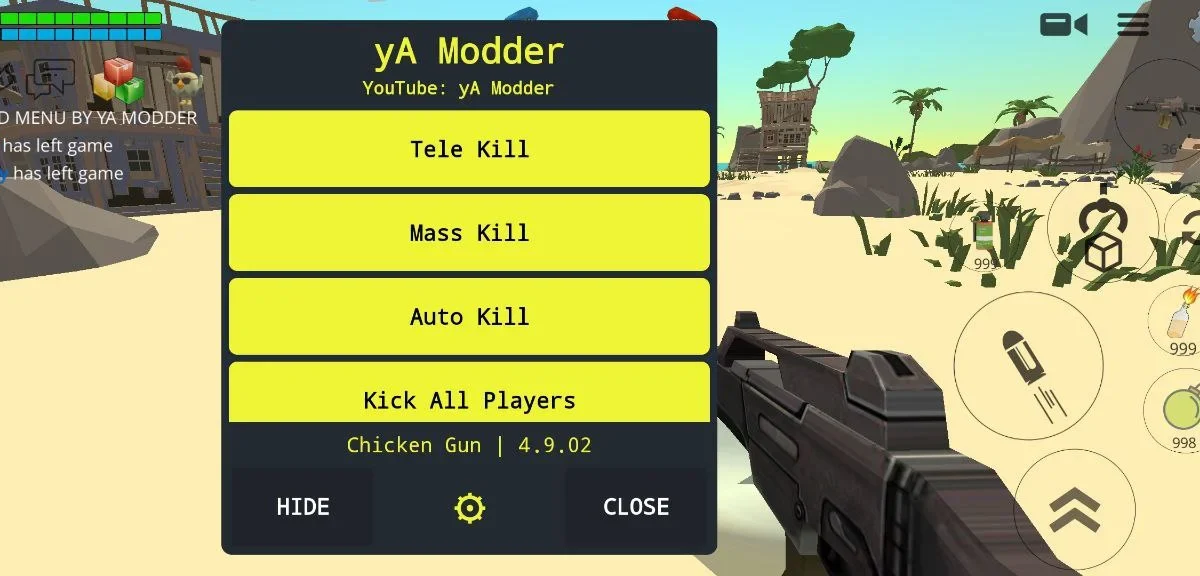 Чит на Chicken Gun (Чикен Ган) [Бессмертие, Все разблокировано]